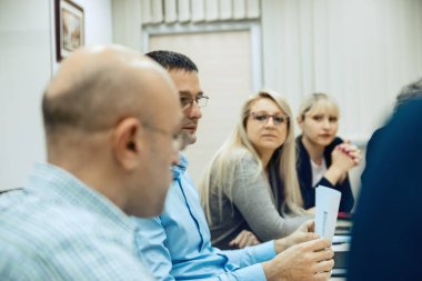 Toplantıda iş adamları