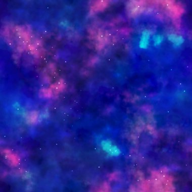 Galaksi kusursuz desen. Uzay evreni parlak mermer soyut sıvı arkaplan dokusunu tekrarlıyor. Akışkan moda tasarımı. Modern kozmos renkli çizimler yıldızlı duvar kağıtları