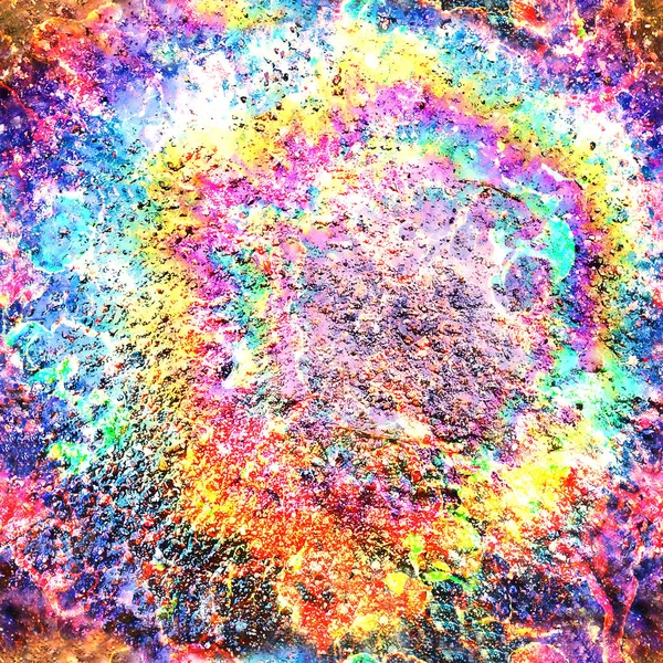 Fondo Abstracto Patrón Sin Costura Arco Iris Moderno Neón Ácido — Foto de Stock