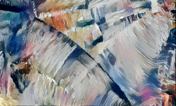 Абстрактный футуристический фон с текстурой живописи маслом — стоковое фото