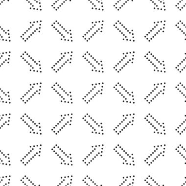 Oklar pürüzsüz desen. Çizim tasarım sembolleri. Siyah ve beyaz vektör çizimi.