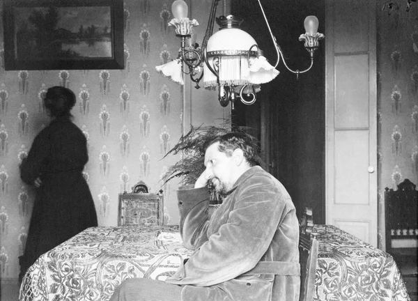 yaşlı bir adam portresi.