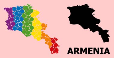 LGBT için Gökkuşağı Ermenistan Mozaik Haritası