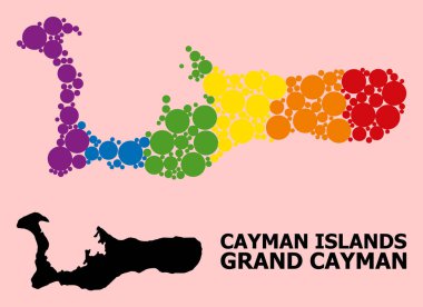 LGBT için Büyük Cayman Adası Spektrum Deseni Haritası