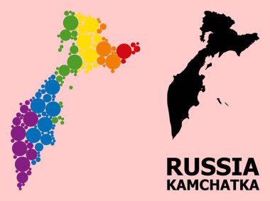 LGBT için Kamçatka Yarımadası Spektrum Deseni Haritası