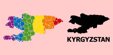LGBT için Kırgızistan Spektrum Kolaj Haritası