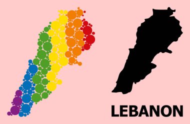 LGBT için Lübnan Spektrum Kolaj Haritası