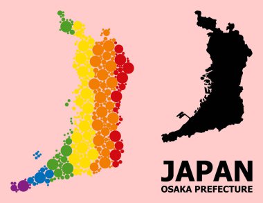 LGBT için Osaka Bölgesi Spektrum Deseni Haritası