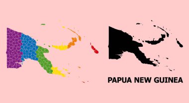 LGBT için Papua Yeni Gine Spektrum Mozaik Haritası