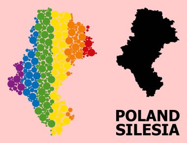 LGBT için Silezya Eyaleti Spektrum Mozaik Haritası