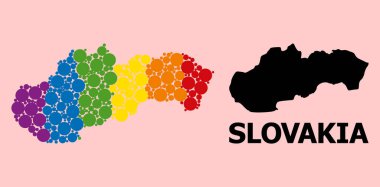 LGBT için Slovakya Spektrum Deseni Haritası