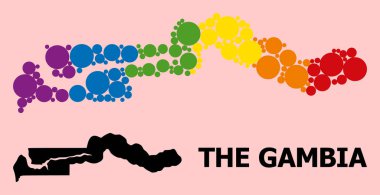 LGBT için Gambiya Spektrum Deseni Haritası