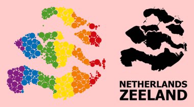 LGBT için Zeeland Eyaleti Spektrum Kolaj Haritası