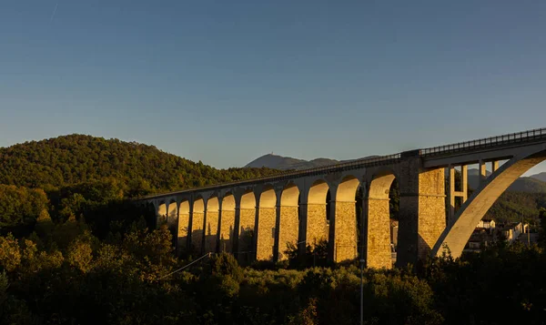 Isernia Molise Italie Pont Ferroviaire Santo Spirito Vue — Photo