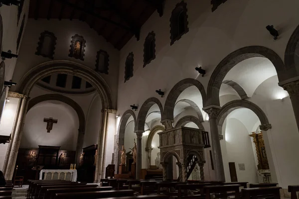 Teano Katedral San Clemente Katedrali Teano Şehrinin Başlıca Ibadet Yeri — Stok fotoğraf