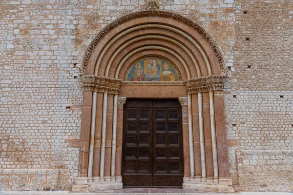 Aquila Abruzzen Basilika Santa Maria Collemaggio Ein Religiöses Symbol Der — Stockfoto