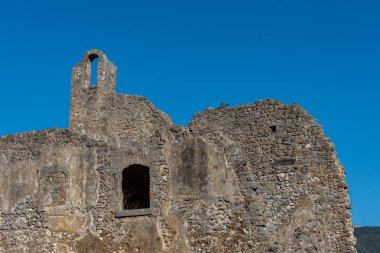 Isernia, Molise, S. Spirito Göksel Manastırı 'nın kalıntıları. Görünüm.