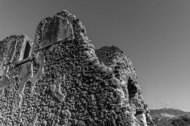 Isernia, Molise, S. Spirito Göksel Manastırı 'nın kalıntıları. Görünüm.