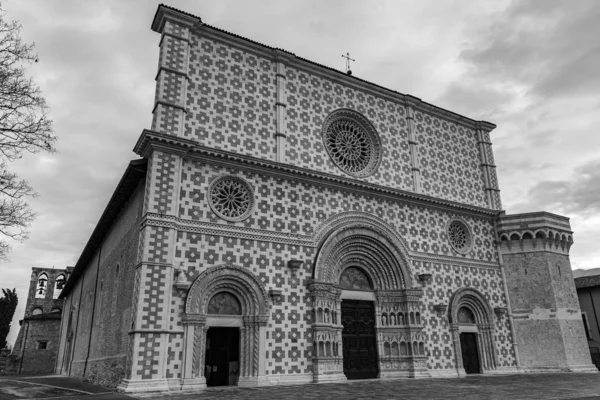 Aquila Abruzzes Basilique Santa Maria Collemaggio Symbole Religieux Ville Datant — Photo