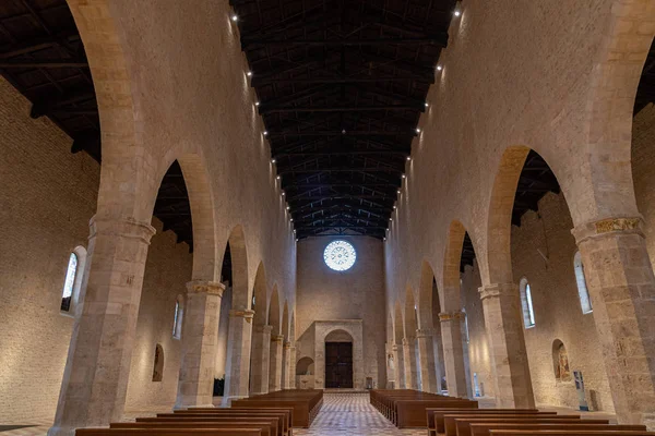 Aquila Abruzzo Basilikan Santa Maria Collemaggio Religiös Symbol För Staden — Stockfoto