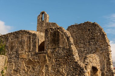 Isernia, Molise, S. Spirito Göksel Manastırı 'nın kalıntıları. Görünüm.