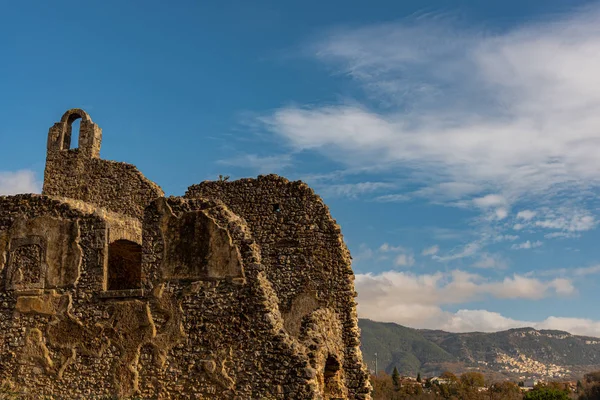 Isernia Molise Ruinas Del Convento Celestial Spirito Vista Panorámica —  Fotos de Stock
