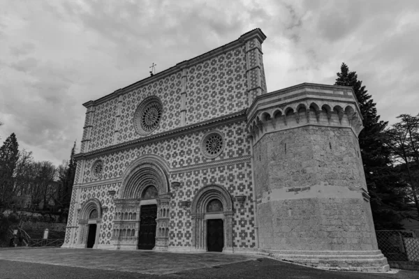 Aquila Abruzzo Basiliek Van Santa Maria Collemaggio Een Religieus Symbool — Stockfoto