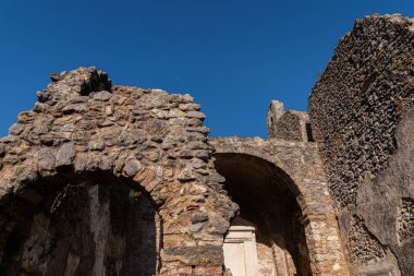 Isernia, Molise, S. Spirito Göksel Manastırı 'nın kalıntıları. Görünüm.