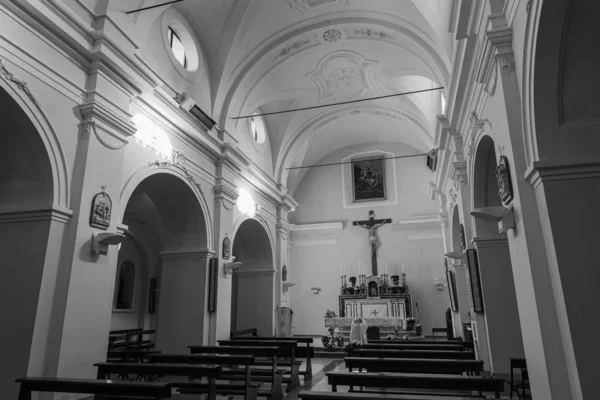 Scapoli Isernia Molise San Giorgio Martire Kilisesi Görünüm — Stok fotoğraf