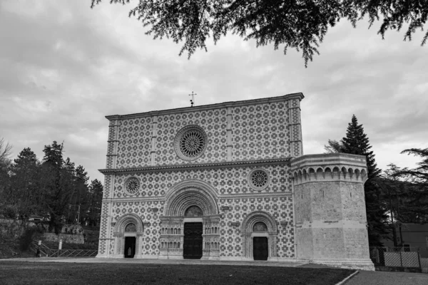 Aquila Abruzzo Basiliek Van Santa Maria Collemaggio Een Religieus Symbool — Stockfoto