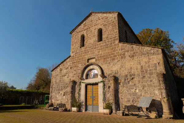 Teano Kampánie Itálie Kostel San Paride Fontem Pohled Hlavní Fasádu — Stock fotografie