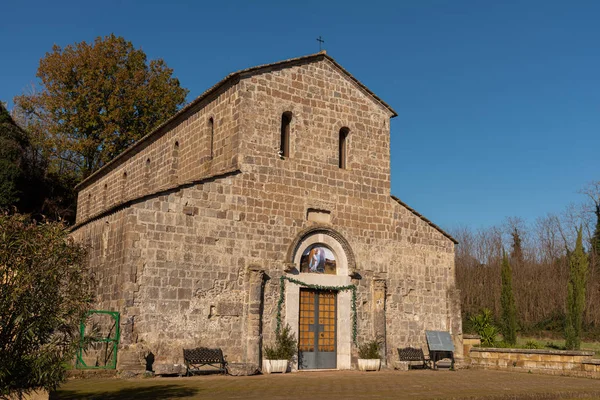 Teano Kampánie Itálie Kostel San Paride Fontem Pohled Hlavní Fasádu — Stock fotografie