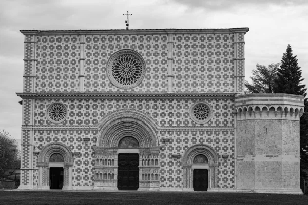 Aquila Abruzzo Basiliek Van Santa Maria Collemaggio Een Religieus Symbool — Stockfoto