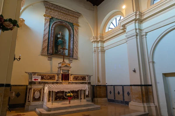 Isernia Molise Włochy Kościół Niepokalanego Poczęcia Widok Wnętrza — Zdjęcie stockowe
