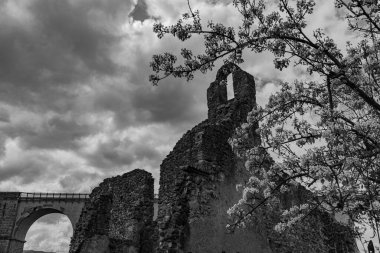 Isernia, Molise, S. Spirito Göksel Manastırı 'nın kalıntıları. Görünüm.