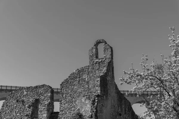 Isernia Molise Ruinas Del Convento Celestial Spirito Vista Panorámica — Foto de Stock