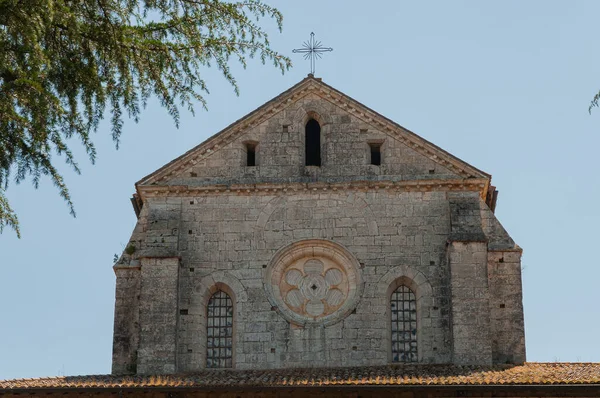 Veroli Frosinone Lazio Opatství Casamari Jedním Nejvýznamnějších Italských Klášterů Cisterciánské — Stock fotografie