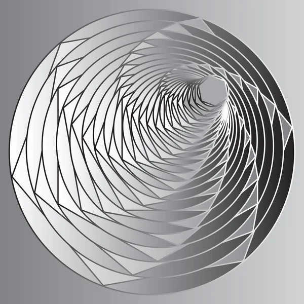 Patrón o textura espiral vectorial de medio tono — Vector de stock