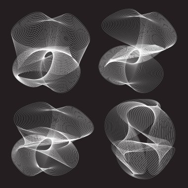 Soyut doğrusal siyah beyaz Arkaplan