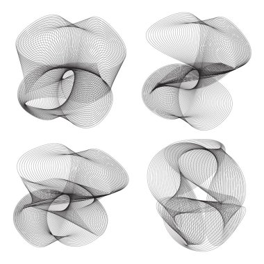 Soyut doğrusal siyah beyaz Arkaplan