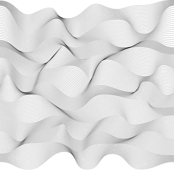 Абстрактний лінійний чорно-білий фон — стоковий вектор