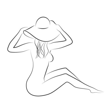 Yarım akıllı, güzel bir kadının siyah çizgisi. 