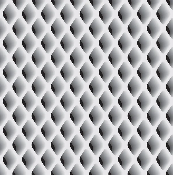 Cuadrícula decorativa de yeso. Patrón gris sin costura — Vector de stock