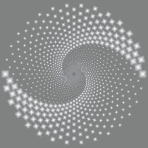 Patrón o textura de color espiral vectorial semitono punteado — Archivo Imágenes Vectoriales