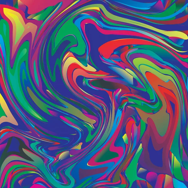 Peinture liquide abstraite fond coloré — Image vectorielle