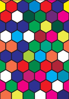 Vektör Soyut, kusursuz altıgen şekilleri