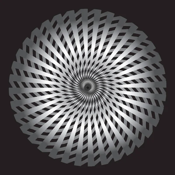 Ruban abstrait ornement spirale gris — Image vectorielle