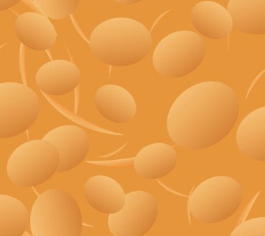 Paskalya yumurtaları ve yapraklarıyla kusursuz desen