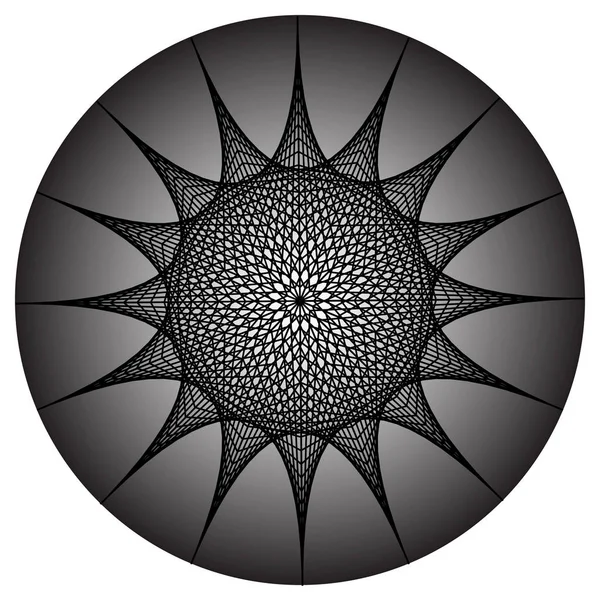 Sierlijke, Oost-mandala — Stockvector