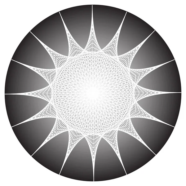 Prunkvolles, orientalisches Mandala — Stockvektor